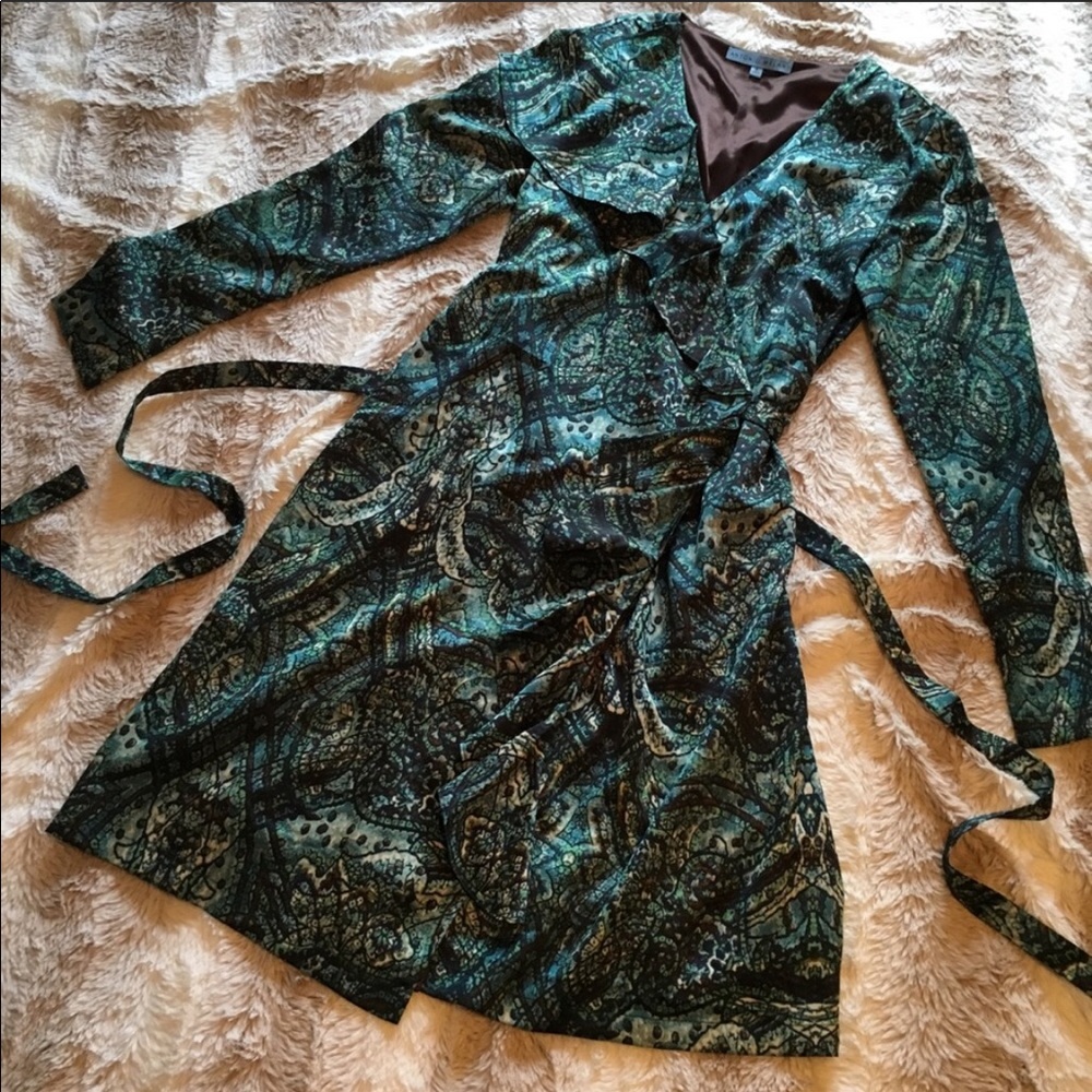 Antonio Melani Silk Wrap Dress